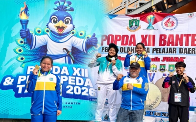 Anggit Tyas Putri Raih Juara 1 Lempar Lembing dalam dalam ajang POPDA Provinsi Banten 2026