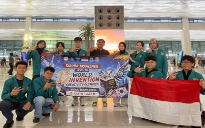 KIRobo Moonzher raih prestasi di Internasional World Invention Creativity Olympics (WICO) 2026  di KOrea SElatan
