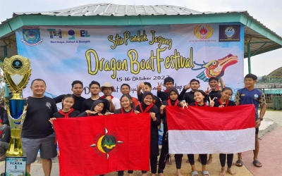 Tim Moonpala Sabet Medali di Dragon Boat Festival 2022 HUT Kota Tangerang Selatan