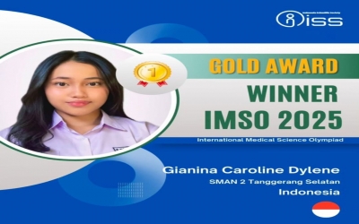 GIANINA CAROLINE DYLENE MERAIH MEDALI EMAS DAN GRAND AWARD INTERNATIONAL MEDICAL SCIENCE OLYMPIAD (IMSO 2025) GIANINA CAROLINE DYLENE MERAIH MEDALI EMAS DAN GRAND AWARD INTERNATIONAL MEDICAL SCIENCE OLYMPIAD (IMSO 2025)