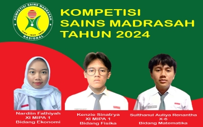 Kompetisi Sains Madrasah 2024: Tiga siswa melaju ke tingkat Provinsi