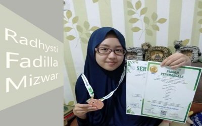 Radhysti Fadilla Mizwar Raih juara dalam Kompetisi Sains Indonesia dan Kejuaraan Sains Nasional Puskanas Radhysti Fadilla Mizwar Raih juara dalam Kompetisi Sains Indonesia dan Kejuaraan Sains Nasional Puskanas