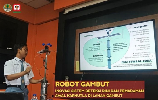 Perangkat Artivicial Intelligence dan trasmisi teknologi LoRa untuk deteksi dini kebakaran hutan karya siswa SMAN 2 Kota Tangerang Selatan